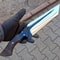 Premium Full Tang Survival Knife With 5160 Steel Walnut Wood Handle 1