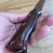 Rugged Outdoor Camping Knife With Walnut Wood Grip Darkened Steel Blade 2