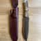 Handmade 1075 Carbon Steel Hunting Knife Stag Horn Outdoor Survival Blade 3