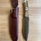 Handmade 1075 Carbon Steel Hunting Knife Stag Horn Outdoor Survival Blade 3