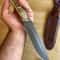 Handmade 1075 Carbon Steel Hunting Knife Stag Horn Outdoor Survival Blade 5