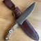 Handmade 1075 Carbon Steel Hunting Knife Stag Horn Outdoor Survival Blade 8