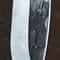 Hunting Knife 1075 Carbon Steel Eagle Engraved Blade Full Tang Ebony Wood Handle 4