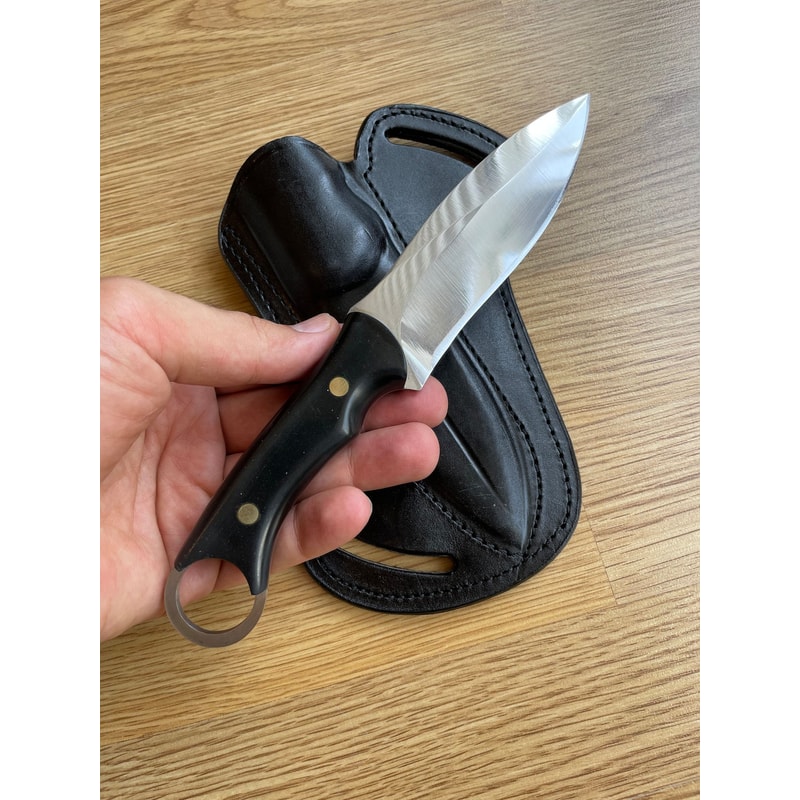 Premium Blacksmith Made Survival Knife With 1075 Carbon Steel Compact Grip 7