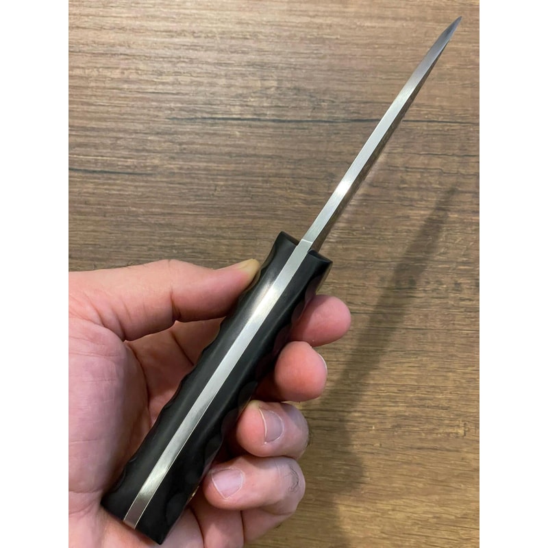Premium Full Tang Camping Knife With 1075 Carbon Steel Black Grip 0