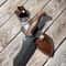 Handmade Sleipner Steel Cleaver Knife Walnut Wood Outdoor Chopper Blade 0