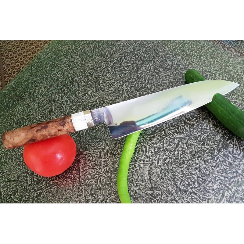 Full Tang Culinary Chef Knife 1075 Steel Professional Cooking Blade 2