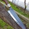 Premium XL Culinary Kitchen Knife With 1075 Steel Stag Horn Grip 5