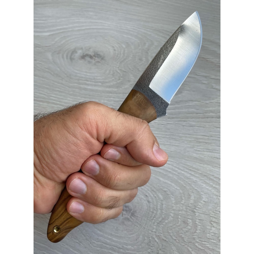 Premium Full Tang Woodworking Knife With N690 Steel Silverberry Handle 7