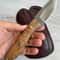 Premium Full Tang Woodworking Knife With N690 Steel Silverberry Handle 0
