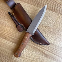 professional bushcraft carving knife – full tang n690 steel blade