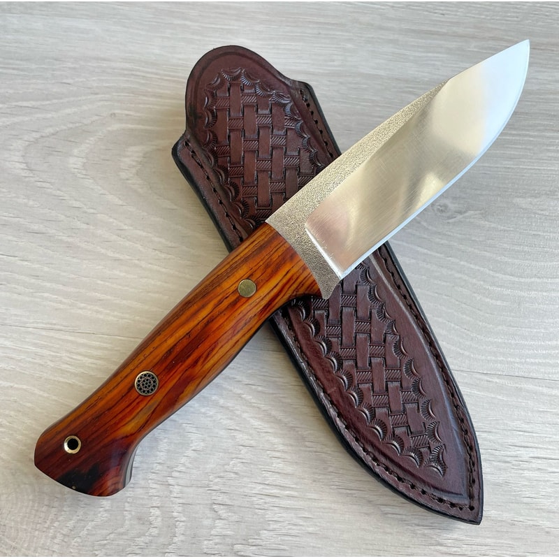 Premium Full Tang Woodworking Knife With N690 Steel Silverberry Handle Boy Friend GIFT 0