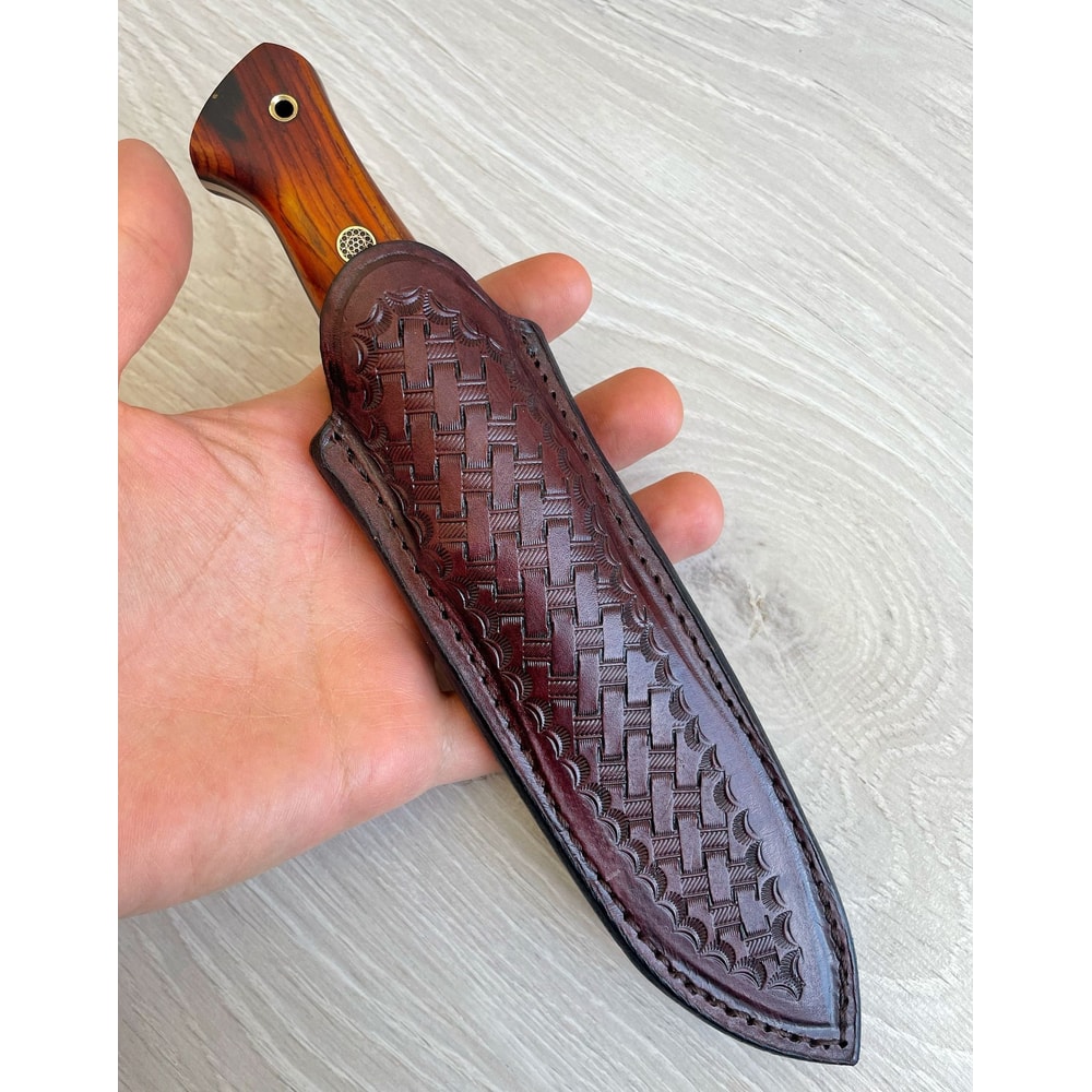 Premium Full Tang Woodworking Knife With N690 Steel Silverberry Handle Boy Friend GIFT 5