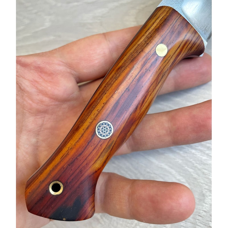 Premium Full Tang Woodworking Knife With N690 Steel Silverberry Handle Boy Friend GIFT 7