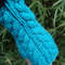 Turquoise Handmade Warm Knit Fingerless Gloves Mitten 1