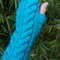 Turquoise Handmade Warm Knit Fingerless Gloves Mitten 3