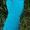 Turquoise Handmade Warm Knit Fingerless Gloves Mitten 4