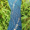 Peacock Blue Waves Hand Knit Fingerless Armwarmer 3