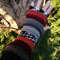 Handmade Multicolor Striped Knit Fingerless Gloves Mittens ArmWarmers Wool Blend 0