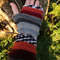 Handmade Multicolor Striped Knit Fingerless Gloves Mittens ArmWarmers Wool Blend 4