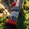 Handmade Multicolor Striped Knit Fingerless Gloves Mittens ArmWarmers Wool Blend 3