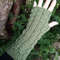 Forest Green Knitted Fingerless Texting Gloves Mittens Armwarmer Gift 1