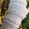 Sustainable Gray Knit Gloves Arm Warmer Recycled Plastic Poly Respun EcoFriendly 3