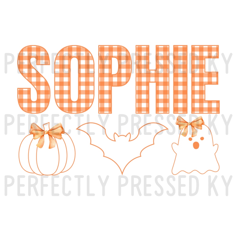 Halloween Trio Personalized Girl 0