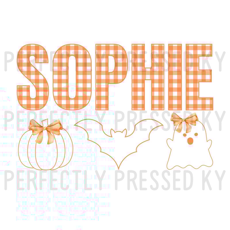Halloween Trio Personalized Girl 0