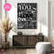 Love Typography Wall Art Black And White Digital Download 3