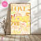 Love Typography Wall Art Citrus Digital Download 1