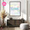 Love Typography Wall Art Pastels Digital Download 3