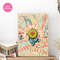 70s Wall Art Wildflower Good Vibes Retro Wall Art Sunshine  Peace Poster Groovy Smiley Flower Boho  3