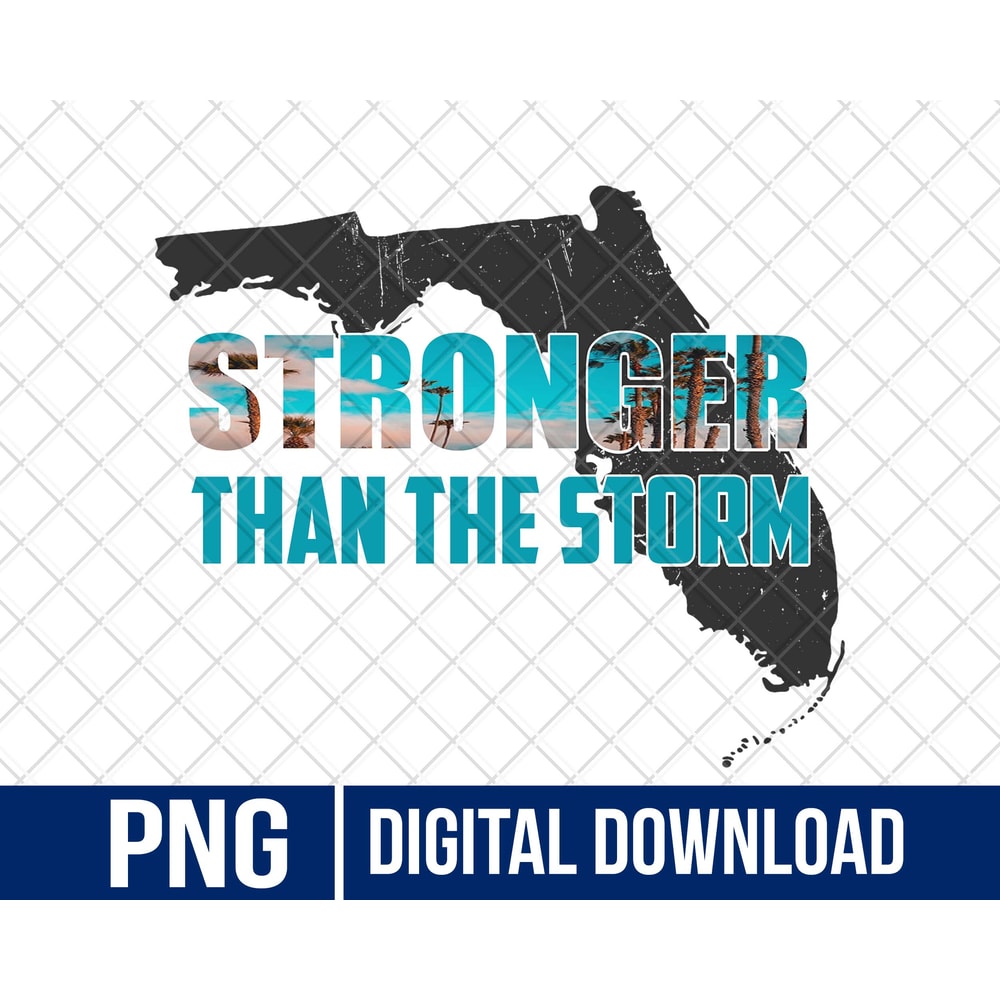 Stronger Than The Storm PNG I Survived Hurricane Milton PNG Strong Florida PNG 0
