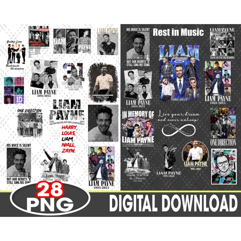 Bundle Rest In Peace Liam Payne Png RIP Liam Payne 2024 PNG One Direction Png Liam Payne Thanks For 0