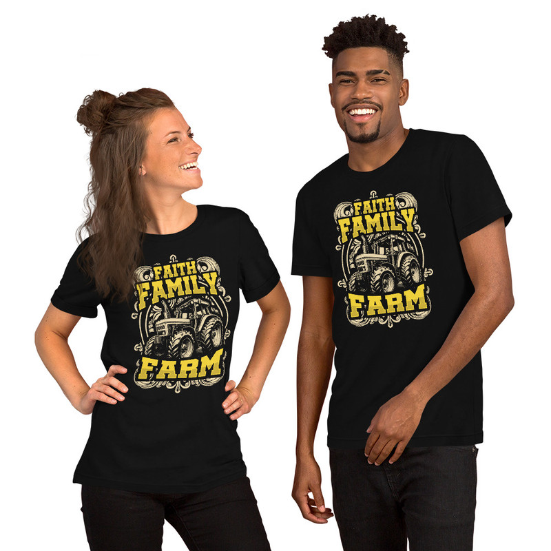 Faith Family Farm Unisex Tshirt For Farmers 0