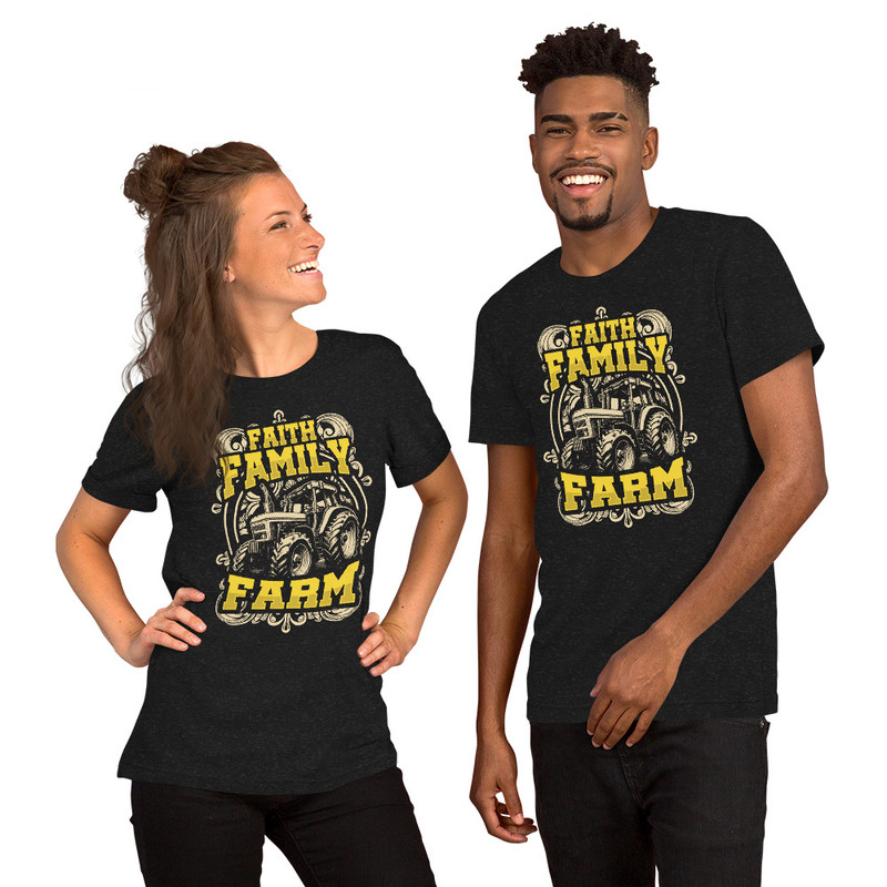 Faith Family Farm Unisex Tshirt For Farmers 1