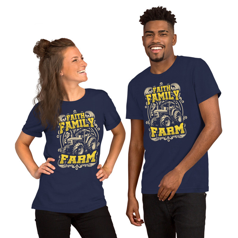 Faith Family Farm Unisex Tshirt For Farmers 3