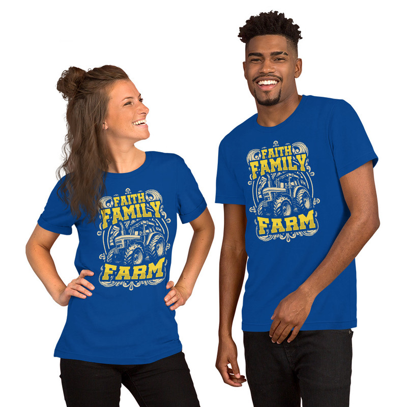 Faith Family Farm Unisex Tshirt For Farmers 4