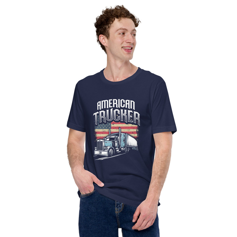American Trucker Unisex Tshirt 3