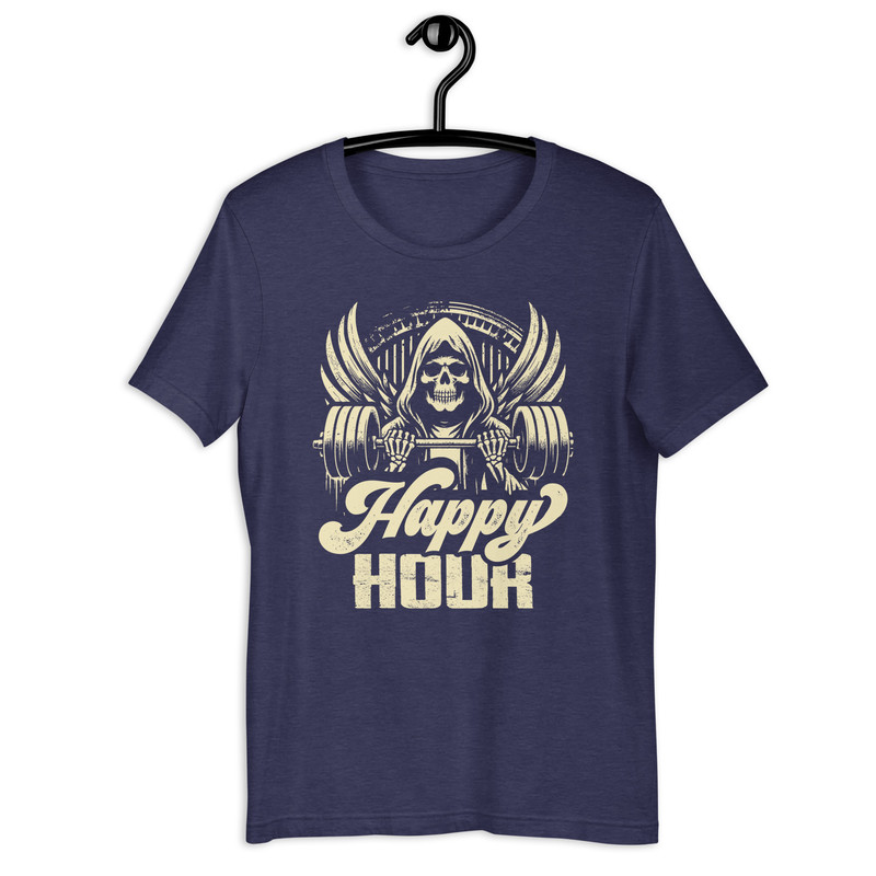 Happy Hour Funny Fitness Gym Workout Unisex Tshirt 2