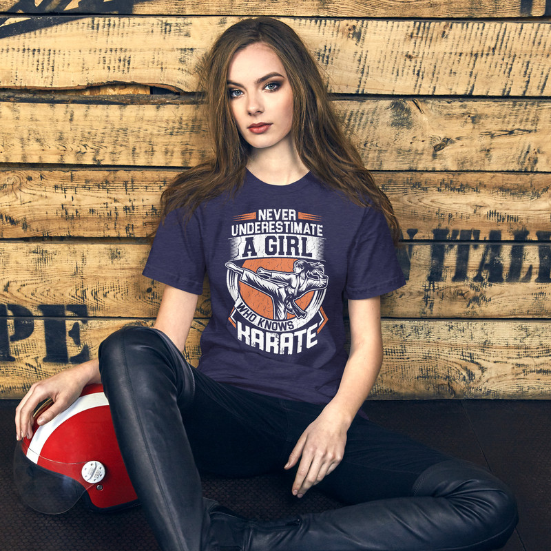 Never Underestimate A Girl Who Knows Karate Unisex Tshirt For Women 2