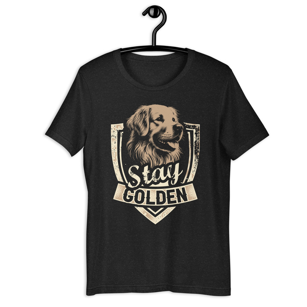 Stay Golden Funny Dog Unisex Tshirt 0