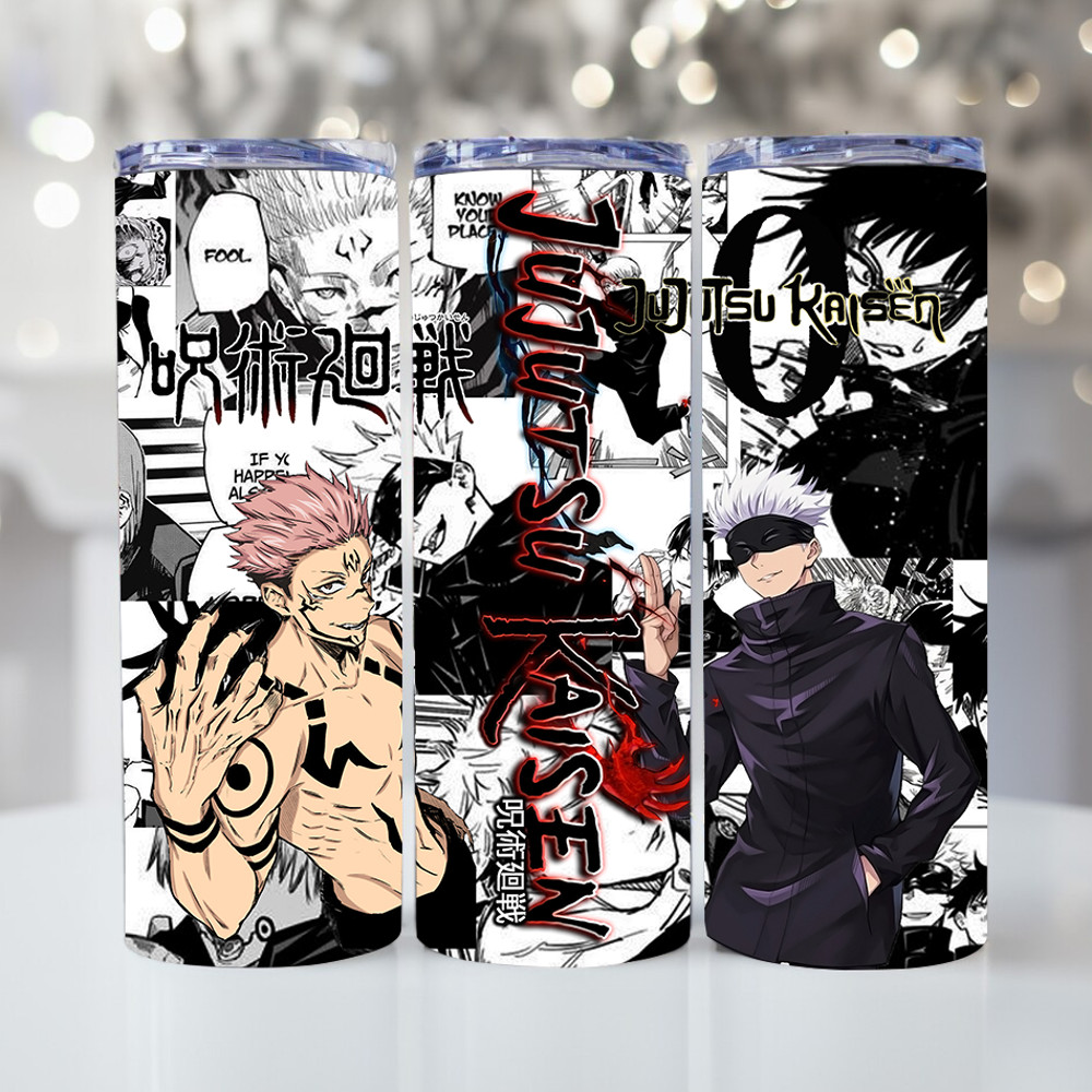 Tumbler Wraps 20 Oz 30 Oz Digital Sublimation Anime Wraps Gojo Tumbler Sublimation 0