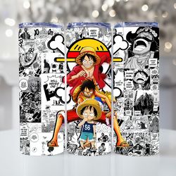 anime 20 oz & 30 oz tumbler wraps | straight 20 oz tumbler | manga skinny tumbler wrap