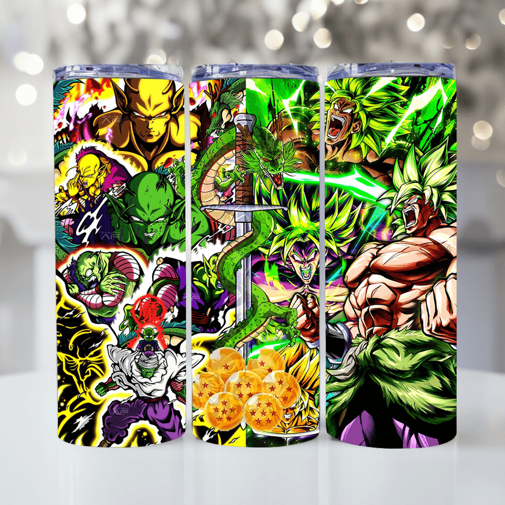 Straight 2o Oz 30 Oz Tumbler Wraps Manga Skinny Tumbler Anime PNG 0