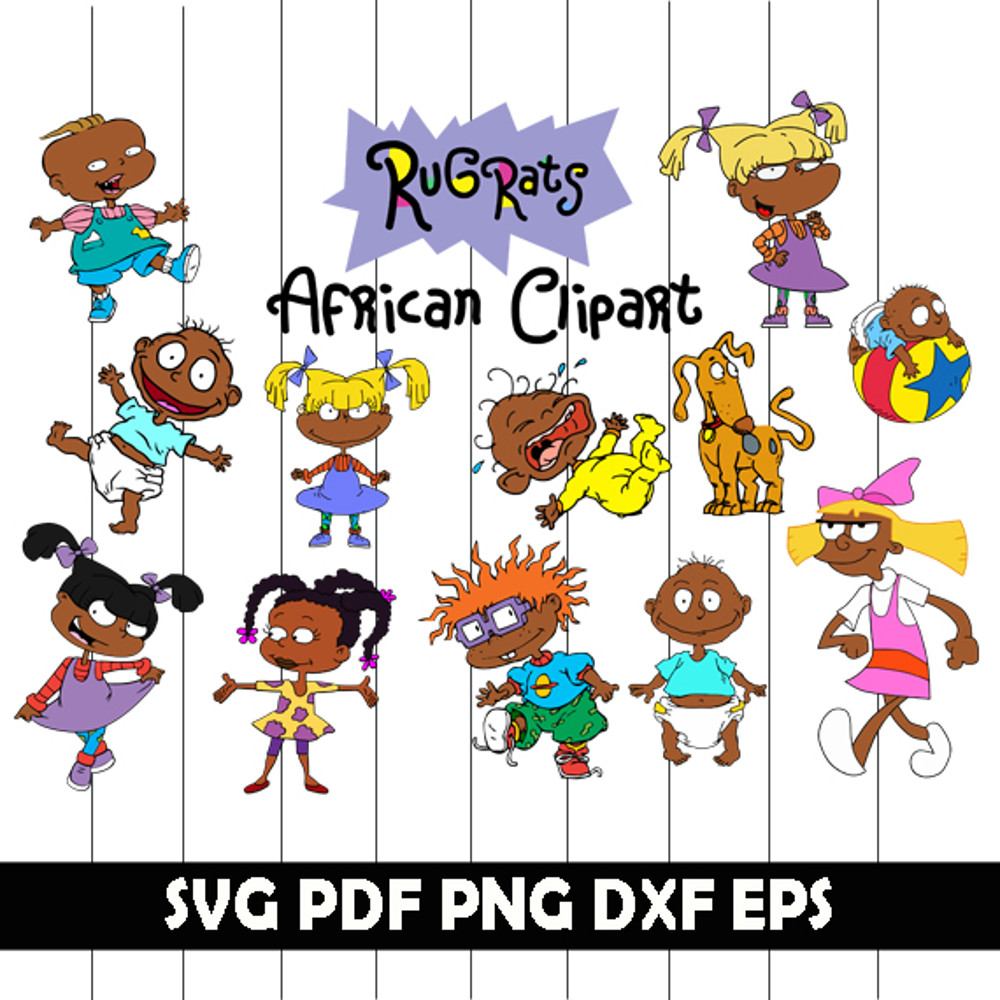 African Rugrats Svg African Rugrats Clipart African Rugrats Png African Rugrats Vector 0