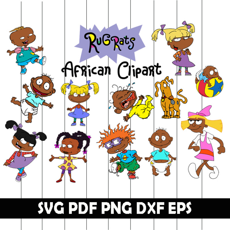 African Rugrats Svg African Rugrats Clipart African Rugrats Png African Rugrats Vector 0
