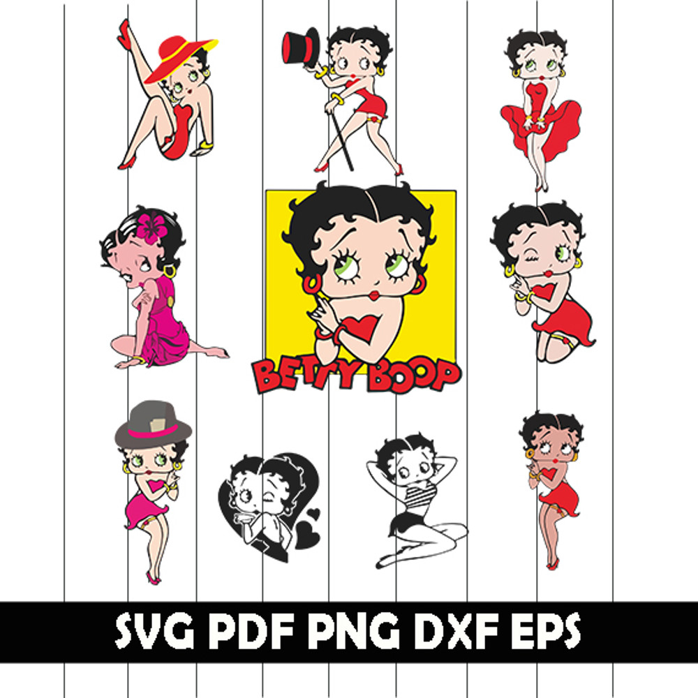Betty Boop Svg Betty Boop Clipart Betty Boop Png Betty Boop Vector 0