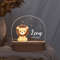 Lion Baby Night Light Night Light Personalized Night Lamp Baby Baby Gift Birth Christening Gift Nig 2